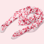 Foulard Motif Fun Pink Hearts<br><div class="desc">Red Scribbled Hearts design Motif parfait pour les valentines jour.</div>