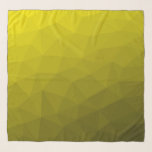 Foulard Motif géométrique dégradé foncé jaune<br><div class="desc">Motif de maillage géométrique dégradé d'or jaune. Maille géométrique triangulaire avec dégradé doré jaune foncé clair.</div>