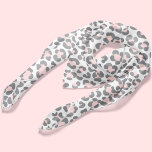 Foulard Motif Leopard tendance gris et rose<br><div class="desc">Design motif léopard classique et tendance.</div>