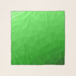 Foulard Motif lumineux à maillage géométrique dégradé vert<br><div class="desc">Maille géométrique dégradé clair motif triangles lumineux ombre. Cool moderne triangle maillage géométrique avec un dégradé gris clair à vert foncé.</div>