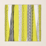 Foulard Motif Mix Abstrait jaune et noir<br><div class="desc">Écran de mousseline moderne et élégant avec mélange de motifs jaunes et noirs Cet abstrait foulard en mousselon met l'accent sur toutes les tenues.</div>