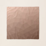 Foulard Motif moderne Mocha Brown géométrique maillage<br><div class="desc">Accessoire moderne de foulard à maille géométrique gris clair à foncé foncé. Brown gradient géométrique maillage motif triangles ombre. Maille géométrique triangulaire avec dégradé foncé foncé clair.</div>