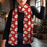 Foulard Noël rouge vintage du Père Noël<br><div class="desc">Entrez dans l'esprit de vacances avec ce charmant foulard de Noël vintage du Père Noël. Doté d'un motif Père Noël nostalgique sur un arrière - plan rouge festif, ce foulard ajoute une touche classique à toute tenue hivernale. Fabriqué en mousseline légère, il est parfait pour la couche tout en restant...</div>