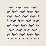 Foulard Noir et blanc moderne abstrait mignon yeux motif<br><div class="desc">Foulard motif aux yeux abstraits noirs et blancs.</div>