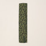 Foulard Olive Green et l'Empreinte de léopard noir<br><div class="desc">🥇 UN DESIGN ORIGINAL DE DROITS D'AUTEUR DE Donna Siegrist SEULEMENT DISPONIBLE SUR ZAZZLE! Empreinte de léopard vert olive et noir. Disponible en plusieurs couleurs. ⭐ 99% de mes designs dans mon magasin sont faits en couches. Cela vous permet de redimensionner et de déplacer facilement les graphiques et le texte...</div>