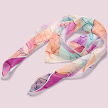 Foulard Pastel Colors Encre d'alcool Motif Abstrait<br><div class="desc">Conception personnalisée du motif d'encre à alcool.</div>