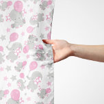 Foulard Pattern of Elephants, Cute Elephants - Pink Gray<br><div class="desc">Cute,  fun and adorable pattern with elephants,  balloons et stars. La mode et la tendance vendent,  perfect pour l'éléphant lover in your life.</div>