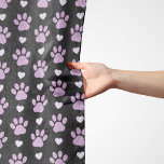 Foulard Pattern of paws, Dog paws, Lilac paws, Hearts<br><div class="desc">Cute,  fun and adorable pattern with lilac paws and purple hearts. La mode et la tendance vendent,  perfect pour le "dog lover in your life"</div>