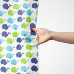 Foulard Pattern of Whales, Cute Whales, Sea Animals<br><div class="desc">Cute,  fun and adorable pattern with blue and green whales. La mode et la tendance vendent,  parfait pour la survie dans la vie.</div>