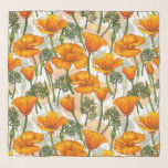 Foulard Pavot de Californie<br><div class="desc">Motif à main avec des pavots de Californie</div>