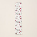 Foulard PEANUTS | Motif rouge et noir<br><div class="desc">Cette jolie oeuvre d'arachide rouge et noir présente le gang dans diverses scènes du monde de Charles M. Schulz.</div>