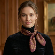Foulard pour cheval équestre de luxe | Navy Or & I