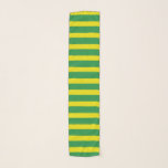 Foulard Rayures jaunes et vertes<br><div class="desc">Art numérique abstrait des rayures jaunes et vertes</div>