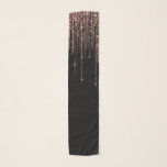 Foulard Rose noir Gold Sparkly Parties scintillant Fringe<br><div class="desc">Cette impression glamour et luxueuse est le design parfait pour une femme élégante et branchée. Il présente un rideau de frange de parties scintillant dorée rose brillant avec une typographie de parties scintillant sur un simple arrière - plan noir. C'est un design élégant, chic, branché et moderne au style bling...</div>