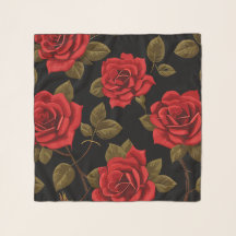 Rose rouge Fleur Chiffon Floral
