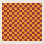 Foulard Rouge   Orange À damiers Motif de tableau de bord<br><div class="desc">Rouge   Orange Chèque À damiers Motif de tableau de bord Écart</div>