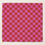 Foulard Rouge   Pink Check À damiers Motif de tableau de b<br><div class="desc">Rouge   rose Chèque À damiers Motif de tableau de bord Écart</div>