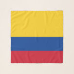 Foulard Scarf Carré avec drapeau de la Colombie<br><div class="desc">Foulard carré patriotique et élégant avec drapeau de Colombie. Ce produit est personnalisable.</div>