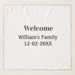 Foulard simple logo monogramme minimal personnalisé<br><div class="desc">conception</div>