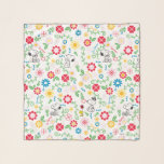 Foulard Snoopy So Sweet Flower Pattern<br><div class="desc">Take a look at this super cute design featuring Snoopy in a bright,  floral garden pattern.</div>