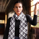 Foulard Tartan Noir Et Blanc<br><div class="desc">Écharpe Tartan Noir Et Blanc</div>