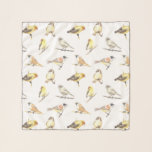 Foulard Tit birds motif<br><div class="desc">Des oiseaux nichons peints d'aquarelle,  motif sans soudure.</div>