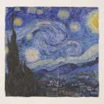 Foulard Vincent Van Gogh - La nuit étoilée<br><div class="desc">The Starry Night / La nuit etoilee - Vincent Van Gogh en 1889</div>