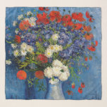 Foulard Vincent van Gogh - Vase avec Cornflowers & Poppies<br><div class="desc">Vase avec des fleurs de Cornouailles et des pavots - Vincent van Gogh,  Huile sur toile,  1887,  Paris</div>