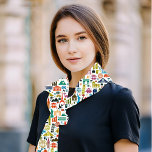 Foulard Voyagez dans le monde<br><div class="desc">Cette belle écharpe en soie est l'accessoire parfait pour votre prochain voyage. L'écharpe présente un design époustouflant de cartes, de globes et d'autres images inspirées du voyage. Cette belle écharpe en soie est l'accessoire parfait pour tout voyageur. Que vous vous jetiez sur un terrain éloigné ou que vous partiez simplement...</div>