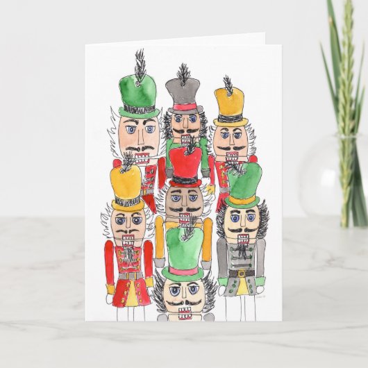 Foule de carte de vacances de casse-noix (Devant)