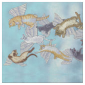 Foule de tissu de chats d'ange (Fermer)