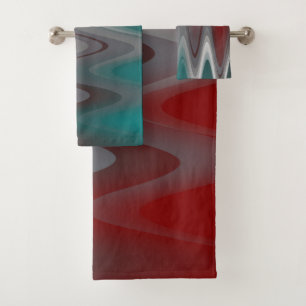 Foule gris sur la turquoise bordeaux