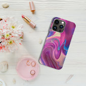 Foules de couleur rose foncé coque iphone