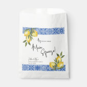 Found Main Squeeze Lemon & Blue Tegel Engagement Bedankzakje (Voorkant)