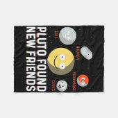 Found New Friends Dwarf Planets Astronomy Kids  Fleece Deken (Voorkant (Horizontaal))