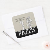 Foundation of Faith Square Sticker (Envelop)