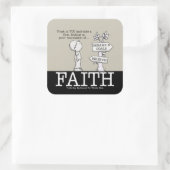 Foundation of Faith Square Sticker (Tas)