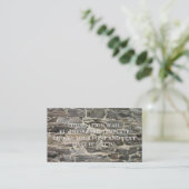 FOUNDATION WALL BUSINESS CARD TEMPLATE VISITEKAARTJE (Staand voorkant)