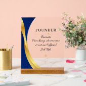 Founder Office Quote Acrylic Sign (Mariage)