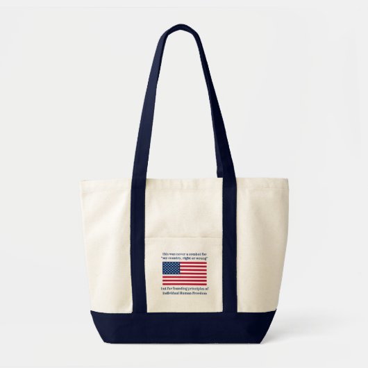 Founding Principles Canvas tas (Voorkant)