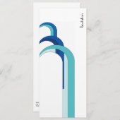 Fountain Blue - Uitnodiging (Voorkant / Achterkant)