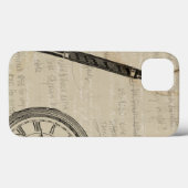 Fountain Pens and Watchface with Notes Case-Mate iPhone Case (Achterkant (horizontaal))