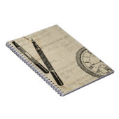 Fountain Pens and Watchface with Notes Notitieboek (Rechterzijde)