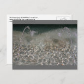 Fountain Spray Briefkaart (Voorkant / Achterkant)