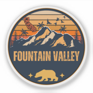 Fountain Valley, Californië Sticker
