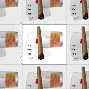 Four Aces, A Drink and A Cigar Stof