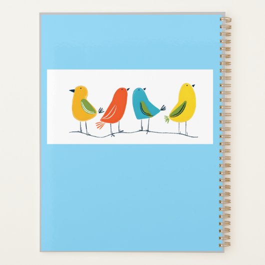 Four Birds Perched on a Twig Notebook (Dos)