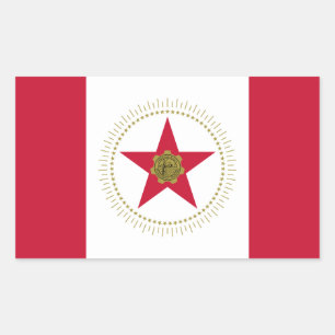 FOUR Birmingham, Alabama Flag Rechthoekige Sticker