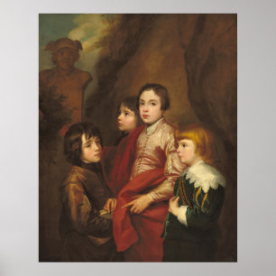 Four Boys - Anthony van Dyck Poster Art