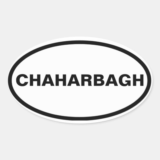 FOUR Chaharbagh Ovale Sticker (Voorkant)